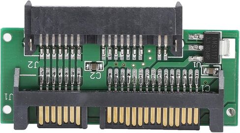 plplaaoo Micro SATA to SATA Adapter Compact Dual Voltage 16 Pin Female to 22 Pin Male Converter for 1.8 Inch SSD HDD to 2.5 Inch Drive ABS Black 54.6x26.4x6mm in Saudi Arabia