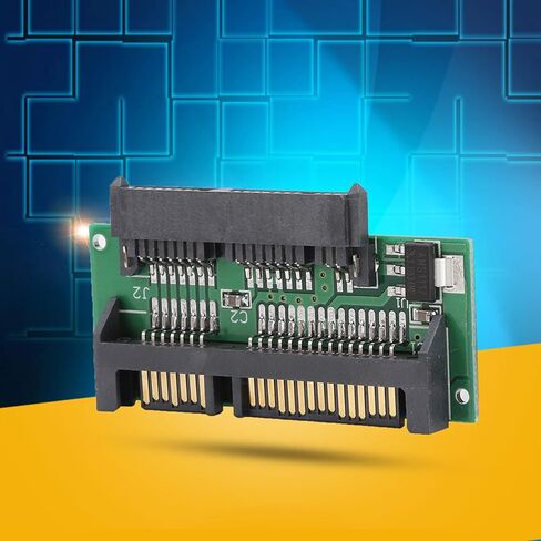 plplaaoo Micro SATA to SATA Adapter Compact Dual Voltage 16 Pin Female to 22 Pin Male Converter for 1.8 Inch SSD HDD to 2.5 Inch Drive ABS Black 54.6x26.4x6mm in Saudi Arabia