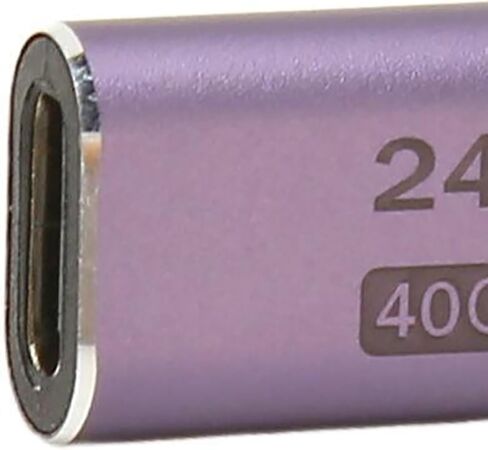 محول plplaaoo من النوع C أنثى إلى أنثى 40 جيجابت في الثانية 240 وات عالي السرعة USB C إلى USB C مادة ABS متينة حجم صغير للهاتف والكمبيوتر المحمول والكمبيوتر الشخصي in Saudi Arabia