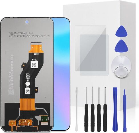 لمجموعة استبدال الشاشة، شاشة LCD كاملة، مجموعة محول رقمي تعمل باللمس مع أداة إصلاح لطراز BLU View Speed ​​Ultra (B1660V) in Saudi Arabia