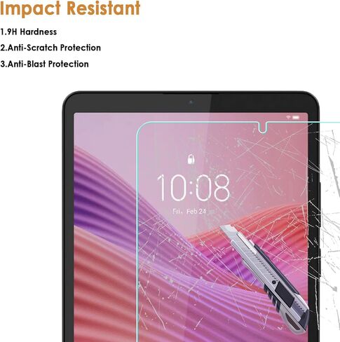 واقي شاشة مكون من عبوتين متوافق مع Lenovo Tab One 8.7 بوصة، [وضوح عالي الدقة] [9 صلابة] [مضاد للخدش] زجاج مقوى in Kuwait
