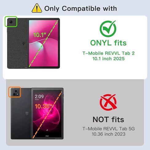 Screen Protector for T-Mobile REVVL Tab 2 Android 15 Tablet 10.1 inch, 9H Hardness Tempered Glass for T-Mobile REVVL Tab 2 Tablet Anti-Scratch, Bubble Free, HD Clarity in Saudi Arabia