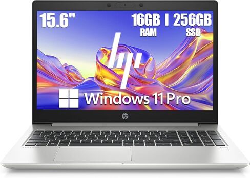كمبيوتر محمول HP ProBook 450 G7 مقاس 15.6 بوصة، معالج رباعي النواة i5-10210U، ذاكرة وصول عشوائي DDR4 سعة 16 جيجابايت، محرك أقراص SSD سعة 256 جيجابايت، لوحة مفاتيح بإضاءة خلفية، HDMI، نوع C، Windows 11 Pro (متجدد) in Kuwait