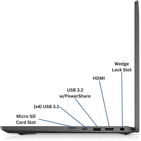 Dell Latitude 7420 14" FHD Laptop Computer, Intel Core i7-1165G7, 16GB DDR4 RAM, 512GB SSD, Backlit Keyboard, Thunderbolt, HDMI, Windows 11 Pro (Renewed) in Saudi Arabia