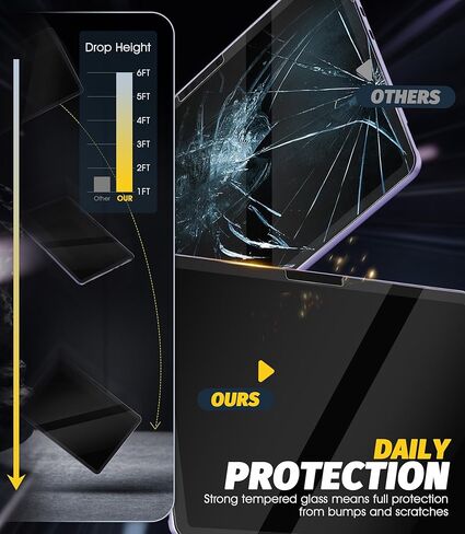 Orzero (3 Pack) Compatible for Microsoft Surface Pro 12 inch 2025 Tempered Glass Screen Protector, Protector De Pantalla 9H High Definition Anti-Scratch Bubble-Free in Saudi Arabia