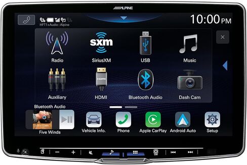 جهاز استقبال Alpine ILX-F511 Halo11 بشاشة لمس متعددة الوسائط مقاس 11 بوصة مع مقبض صوت هالو لاسلكي ووحدة تحكم في مستوى مضخم الصوت in Saudi Arabia