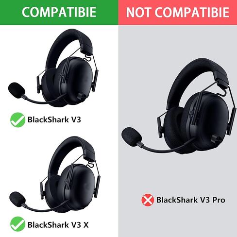 وسائد أذن بديلة من جل التبريد BlackShark V3 ووسائد أذن بديلة من إسفنج الميكروفون متوافقة مع سماعة الألعاب Razer BlackShark V3 / V3X اللاسلكية ANC (لا تناسب Razer BlackShark V3 Pro) in Saudi Arabia