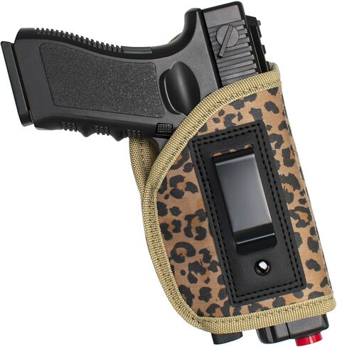 Universal IWB Gun Holster with Laser Light Concealed Carry Pistol Holster Unisex Soft Handgun Case Fits Glock 18 19 Taurus G3C w/Laser Flashlight in Saudi Arabia