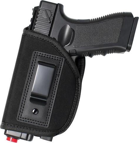 Universal IWB Gun Holster with Laser Light Concealed Carry Pistol Holster Unisex Soft Handgun Case Fits Glock 18 19 Taurus G3C w/Laser Flashlight in Saudi Arabia