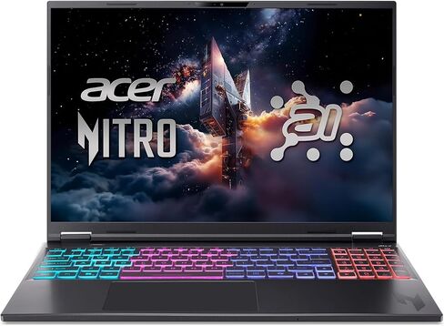 كمبيوتر محمول للألعاب acer Nitro 16S AI Copilot+ PC | معالج ايه ام دي رايزن ايه اي 9 365 | وحدة معالجة الرسومات للكمبيوتر المحمول NVIDIA GeForce RTX 5070 Ti | شاشة WQXGA IPS 180 هرتز مقاس 16 بوصة | 32 جيجابايت DDR5 | 2 تيرابايت Gen 4 SSD | Wi-Fi 6E | AN16 in Saudi Arabia