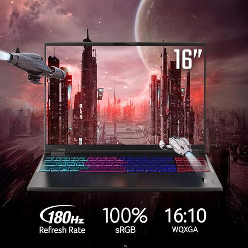 كمبيوتر محمول للألعاب acer Nitro 16S AI Copilot+ PC | معالج ايه ام دي رايزن ايه اي 9 365 | وحدة معالجة الرسومات للكمبيوتر المحمول NVIDIA GeForce RTX 5070 Ti | شاشة WQXGA IPS 180 هرتز مقاس 16 بوصة | 32 جيجابايت DDR5 | 2 تيرابايت Gen 4 SSD | Wi-Fi 6E | AN16 in Saudi Arabia