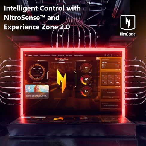 كمبيوتر محمول للألعاب acer Nitro 16S AI Copilot+ PC | معالج ايه ام دي رايزن ايه اي 9 365 | وحدة معالجة الرسومات للكمبيوتر المحمول NVIDIA GeForce RTX 5070 Ti | شاشة WQXGA IPS 180 هرتز مقاس 16 بوصة | 32 جيجابايت DDR5 | 2 تيرابايت Gen 4 SSD | Wi-Fi 6E | AN16 in Saudi Arabia