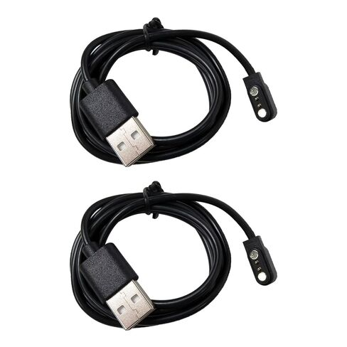قطعتان من شاحن الساعات الذكية مع كابل شحن بيانات USB عالمي ثنائي الدبوس وشاحن مغناطيسي متوافق مع Umidigi Uwatch 3/Uwatch Ufit/Uwatch GT in Kuwait