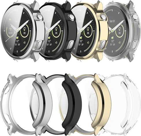حافظة حماية للشاشة مكونة من 4 قطع متوافقة مع Garmin Venu 4 41mm 45mm، حافظة حماية كاملة مطلية بمادة TPU عالية الحساسية مقاومة للخدش لساعة Venu 4 الذكية (41 مم) in Saudi Arabia