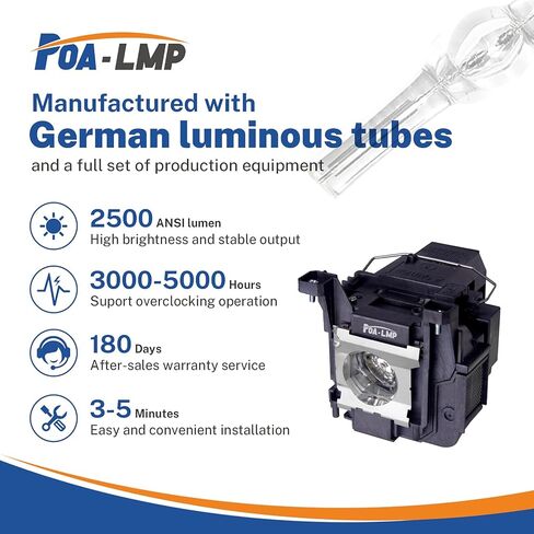 LP89 مصباح بروجيكتور بديل لـ ELPLP89 V13H010L89 Epson EH-TW9400/W EH-TW9300W EH-TW9300 EH-TW8400 EH-TW8300 Pro Cinema 4040 4050 6040UB 6050UB Home Cinema 4000 4010 5040UB 5040UBe 5050UB 5050UBe in Kuwait