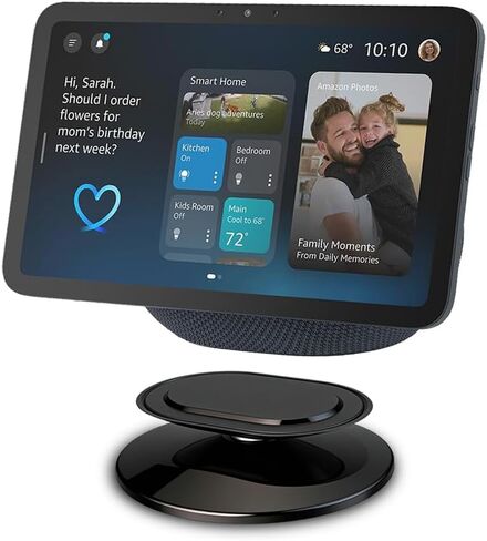 حامل AutoSonic قابل للتعديل متوافق مع Show 8 (الجيل الرابع) و11 | دوارة لتحسين زاوية الرؤية | حامل حامل للشاشات الذكية ونماذج iPhone | أسود in Kuwait