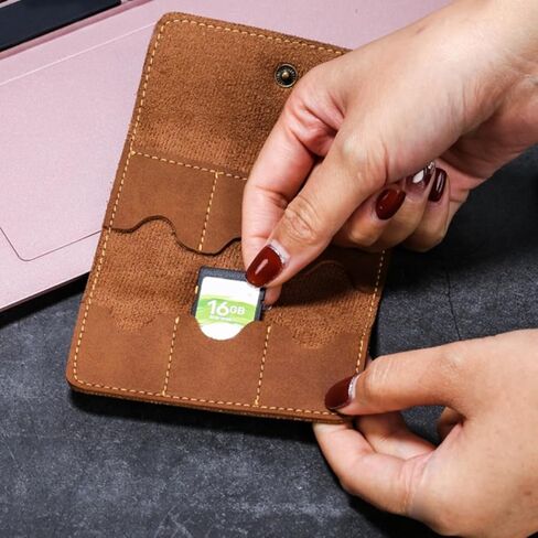 قطعتان من صندوق بطاقات الذاكرة العملي، حزمة بطاقات قديمة مع فتحات تخزين، حقيبة حمل مدمجة لمنظم الحماية الصغير للسفر والاستخدام اليومي in Kuwait