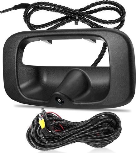 Tailgate Handle Backup Camera Fit for Chevy Silverado GMC Sierra 1500 2500 3500 HD 1999-2007 Classic Tailgate Reversing Rear View Park Assist Camera RCA Plug Replaces 15228539 in Kuwait