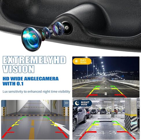 Tailgate Handle Backup Camera Fit for Chevy Silverado GMC Sierra 1500 2500 3500 HD 1999-2007 Classic Tailgate Reversing Rear View Park Assist Camera RCA Plug Replaces 15228539 in Kuwait