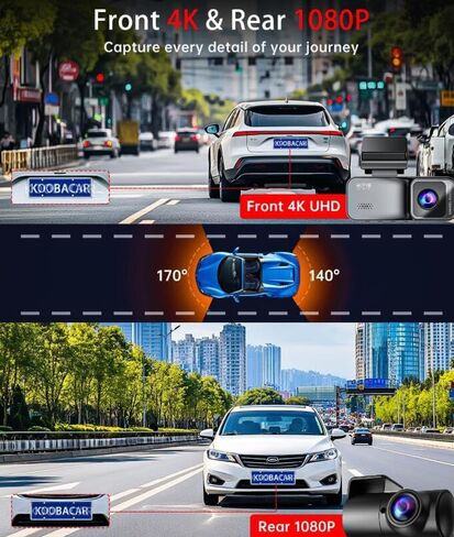 Osmo Dashcam Pro 4k Original - موديل 2025 الجديد والمحسن (WiFi+GPS+64GB) in Kuwait
