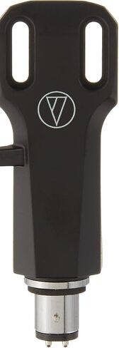 خرطوشة القرص الدوار ذات المغناطيس المتحرك المزدوج AT-VM95SH من Audio-Technica باللون البني وغطاء الرأس العالمي للقرص الدوار AT-HS6BK، أسود in Kuwait