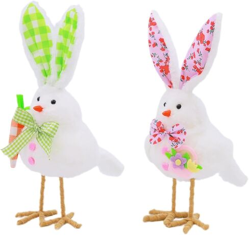 Pujipu 2PCS القطيفة الطيور عيد الحب الزينة الطيور التماثيل عيد الحب الزينة القطيفة الحلي عيد الحب الديكور الذكرى السنوية حزب الجدول الجرف المنزل رف الموقد الديكور (عيد الحب) in Kuwait