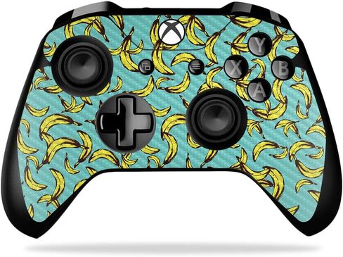 MightySkins Carbon Fiber Skin for Microsoft Xbox One X Controller - Rainbow Pineapples | Protective, Durable Textured Carbon Fiber Finish | Easy to Apply, Remove, and Change Styles | Made in The USA in Saudi Arabia