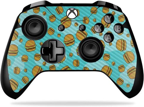 MightySkins Carbon Fiber Skin for Microsoft Xbox One X Controller - Rainbow Pineapples | Protective, Durable Textured Carbon Fiber Finish | Easy to Apply, Remove, and Change Styles | Made in The USA in Saudi Arabia