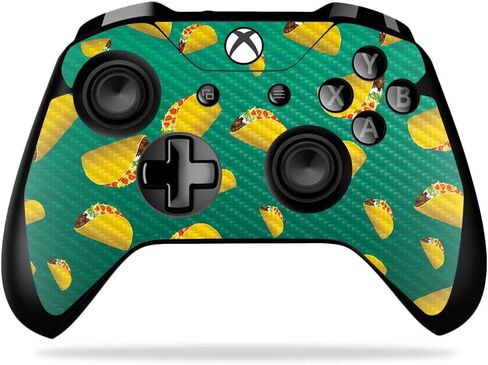 MightySkins Carbon Fiber Skin for Microsoft Xbox One X Controller - Rainbow Pineapples | Protective, Durable Textured Carbon Fiber Finish | Easy to Apply, Remove, and Change Styles | Made in The USA in Saudi Arabia