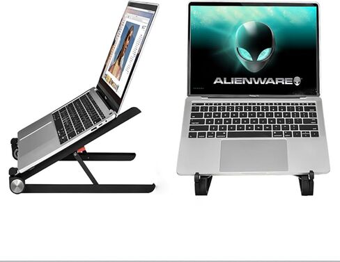 حامل كمبيوتر محمول محمول لجهاز Dell Inspiron 14 7445 كمبيوتر محمول 2 في 1 للمكتب، مصنوع من النايلون المقوى، 304 من الفولاذ المقاوم للصدأ والسيليكون in Saudi Arabia