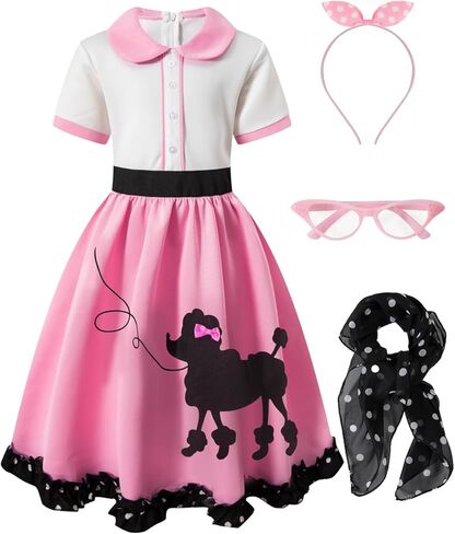 تنورة بودل للأطفال البنات من الخمسينيات من القرن الماضي لحفلات الهالوين in Kuwait