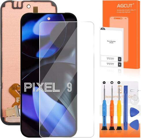 قطع غيار أصلية لشاشة Google Pixel 9 لشاشة Google Pixel 9 LCD G2YBB، GUR25، G1B60 أجزاء إصلاح مجموعة محول الأرقام لشاشة تعمل باللمس مع دعامة in Kuwait