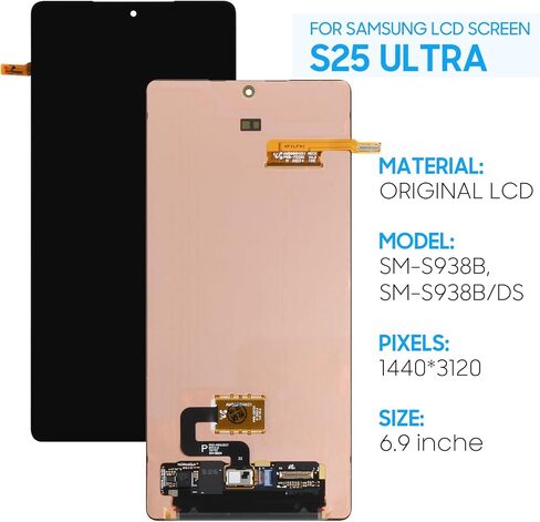 استبدال شاشة OEM لجهاز Samsung Galaxy S25 Ultra SM-S938B S938U S938A S938W 6.9 بوصة شاشة LCD تعمل باللمس محول رقمي زجاجي - أصلي - أدوات in Saudi Arabia