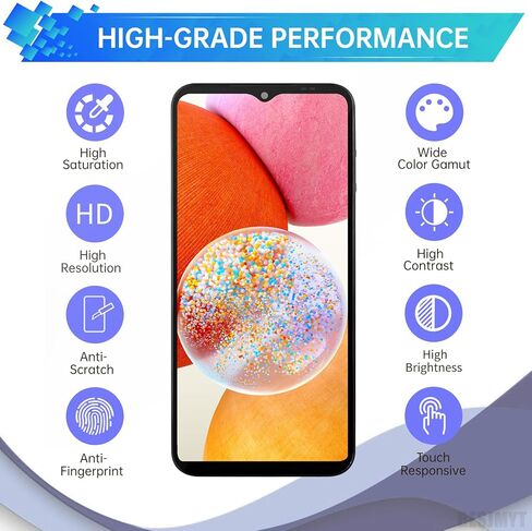 استبدال شاشة Samsung Galaxy A14 مع إطار شاشة LCD تعمل باللمس محول رقمي تجميع كامل زجاج إصلاح مع مجموعة أدوات إصلاح SM-A145F (A145F A145M) in Kuwait