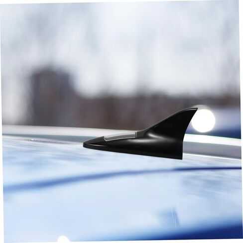 Auto Shark Fin Antenna Car Roof Accessory Solar Tail Lights Led Flashing Shark Warning in Saudi Arabia