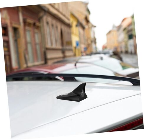 Auto Shark Fin Antenna Car Roof Accessory Solar Tail Lights Led Flashing Shark Warning in Saudi Arabia