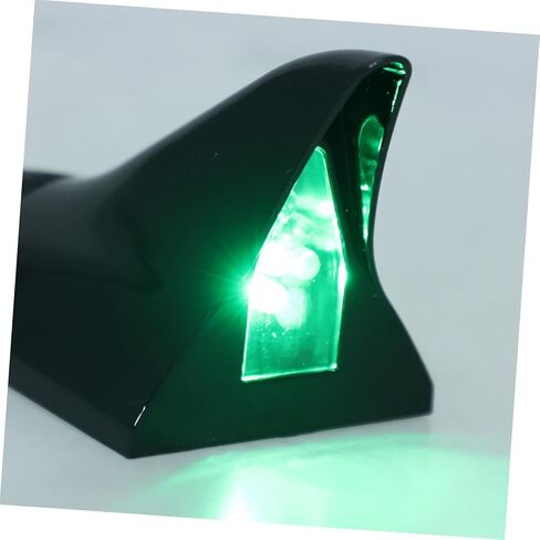 Auto Shark Fin Antenna Car Roof Accessory Solar Tail Lights Led Flashing Shark Warning in Saudi Arabia