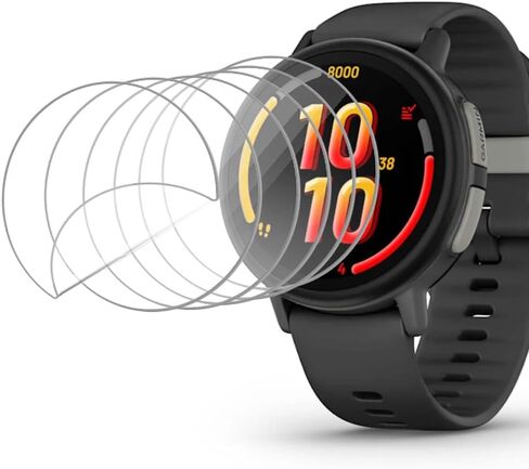 [6 Pack Compatible with Garmin Bounce 2 Kids Screen Protector, Case Friendly HD Clear [Anti-Scratch] [Bubble Free] [Anti-Fingerprint] PET Film for Garmin Bounce 2 Kids 1.2-Inch Smartwatch in Saudi Arabia