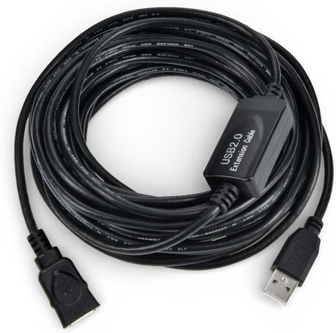 USB 2.0 مكرر نشط تمديد موسع ذكر إلى أنثى كابل الحبل الكمبيوتر 50FT تنوعا الحبل العالمي دائم موثوق استبدال جزء الأجهزة المنزلية ترقية مكون الصيانة in Saudi Arabia
