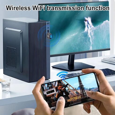 بطاقة شبكة USB صغيرة WiFi 6، AX286 286Mbps 802.11ax Dongle USB 2.4 جيجا هرتز Wi-Fi LAN محول سائق مجاني للكمبيوتر المحمول Windows 7 10 11 in Kuwait