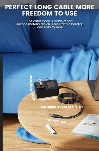 شاحن 18 فولت متوافق مع صورة أكثر وضوحًا 1011666 2437599 1013002 1012667 1013985 1013983 1014747 محول سلك طاقة بديل لبنادق التدليك الاحترافية (ليس لـ 27 فولت) in Kuwait