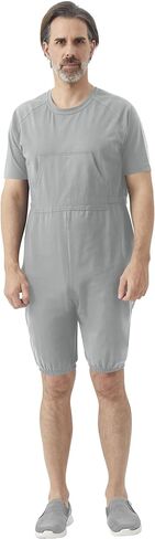 Codida Adaptive Men's Security Back-Zip Jumpsuit - Easy Care Romper for Elderly & Limited Mobility in Saudi Arabia