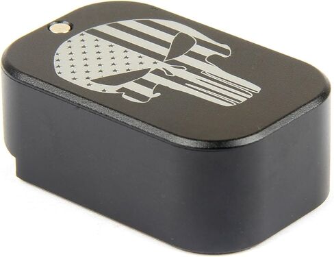 TACFUN Engraving Weighted Magazine Base Plate Compatible with Glock 9mm/.40 Silver in Saudi Arabia