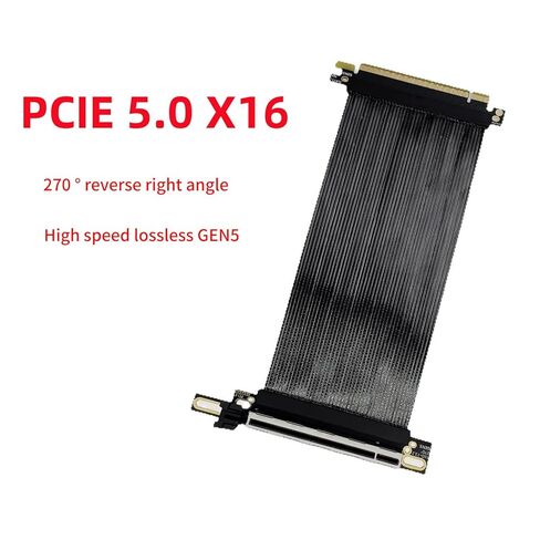 كابل PCIE 5.0 X16 كابل تمديد بطاقة الرسومات سريع السرعة مع تركيب عكسي 270 درجة سهل للألعاب in Kuwait
