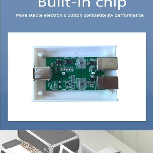 مفتاح مشاركة الماسح الضوئي للطابعة USB، محور تبديل جهاز يدوي بمنفذين مع كابلات ذكر، 2 جهاز كمبيوتر إلى جهاز واحد، طباعة مشتركة، عمل مكتبي بدون جهد، طباعة مستند في ثانيتين in Kuwait