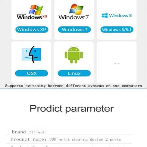 مفتاح مشاركة الماسح الضوئي للطابعة USB، محور تبديل جهاز يدوي بمنفذين مع كابلات ذكر، 2 جهاز كمبيوتر إلى جهاز واحد، طباعة مشتركة، عمل مكتبي بدون جهد، طباعة مستند في ثانيتين in Kuwait