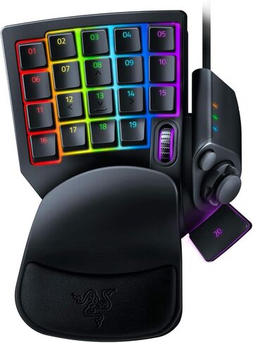 لوحة مفاتيح الألعاب Razer Tartarus Pro: مفاتيح تناظرية بصرية و32 مفتاحًا قابلاً للبرمجة وإضاءة Chroma RGB قابلة للتخصيص - وظائف ماكرو قابلة للبرمجة - حساسية ضغط مفتاح متغير (متجددة) in Kuwait