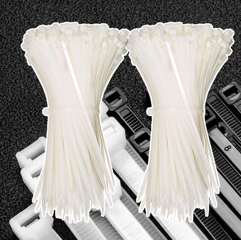 100Pcs Heavy Duty Industrial Zip Toes, Tie Wraps, Zip Toes Tie Straps For Garden Plant Secure Vine, Home, Office Use (Black, 150x3mm) in Saudi Arabia