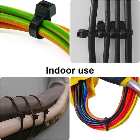 100Pcs Heavy Duty Industrial Zip Toes, Tie Wraps, Zip Toes Tie Straps For Garden Plant Secure Vine, Home, Office Use (Black, 150x3mm) in Saudi Arabia
