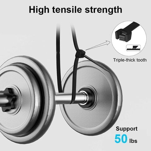 100Pcs Heavy Duty Industrial Zip Toes, Tie Wraps, Zip Toes Tie Straps For Garden Plant Secure Vine, Home, Office Use (Black, 150x3mm) in Saudi Arabia